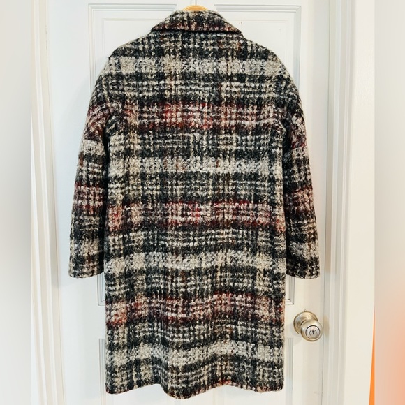 ✨MASSIMO DUTTI✨Ombré Check Coat - Picture 3 of 4